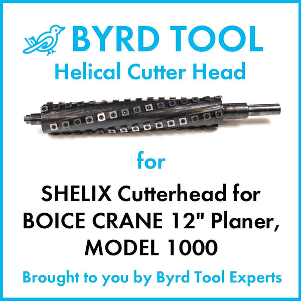 SHELIX Cutterhead for BOICE CRANE 12" Planer