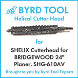 SHELIX Cutterhead for BRIDGEWOOD 24