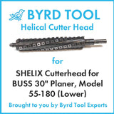 SHELIX Cutterhead for BUSS 30