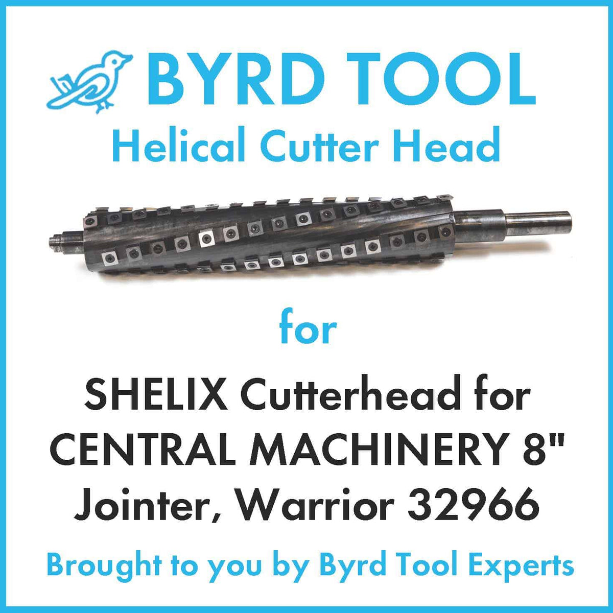 SHELIX Cutterhead for CENTRAL MACHINERY 8″ Jointer, Warrior 32966
