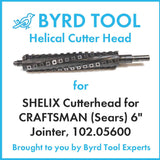 SHELIX Cutterhead for CRAFTSMAN (Sears) 6