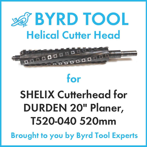 SHELIX Cutterhead for DURDEN 20" Planer