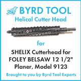 SHELIX Cutterhead for FOLEY BELSAW 12 1/2