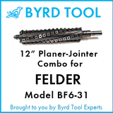 SHELIX Cutterhead for FELDER Model BF6-31 - 12'' Jointer-Planer Combo