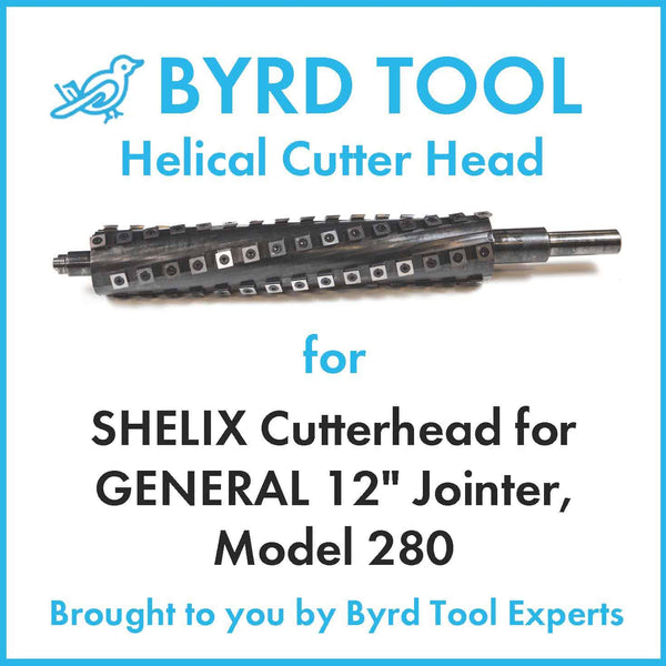 SHELIX Cutterhead for GENERAL 12″ Jointer, Model 280
