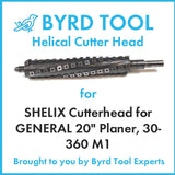 SHELIX Cutterhead for GENERAL 20
