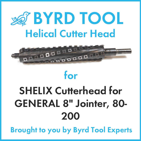 SHELIX Cutterhead for GENERAL 8″ Jointer, 80-200