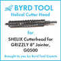 SHELIX Cutterhead for GRIZZLY 8″ Jointer, G0500