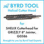 SHELIX Cutterhead for GRIZZLY 8″ Jointer, G0586
