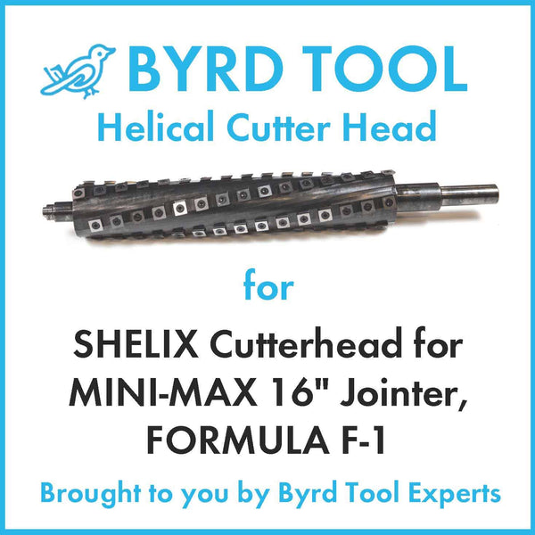 SHELIX Cutterhead for MINI-MAX 16″ Jointer, FORMULA F-1