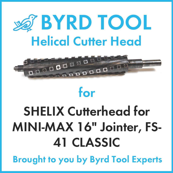 SHELIX Cutterhead for MINI-MAX 16″ Jointer, FS-41 CLASSIC