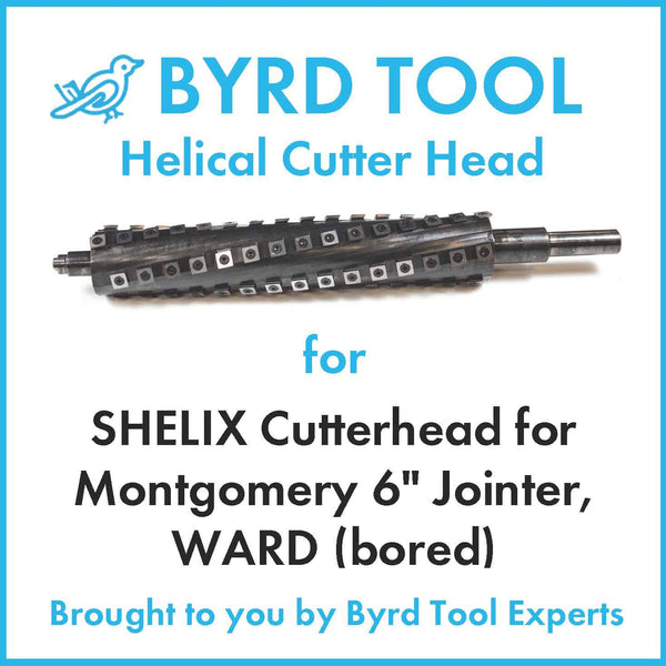 SHELIX Cutterhead for Montgomery 6″ Jointer, WARD (bored)