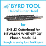 SHELIX Cutterhead for NEWMAN WHITNEY 30