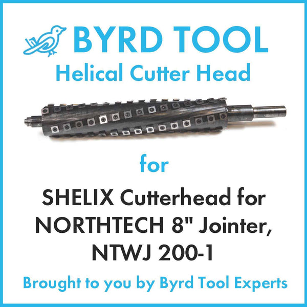 SHELIX Cutterhead for NORTHTECH 8″ Jointer, NTWJ 200-1