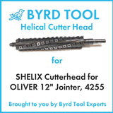 SHELIX Cutterhead for OLIVER 12″ Jointer, 4255