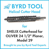 SHELIX Cutterhead for OLIVER 24 1/2