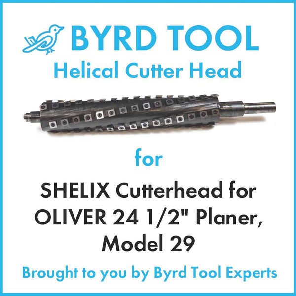 SHELIX Cutterhead for OLIVER 24 1/2" Planer