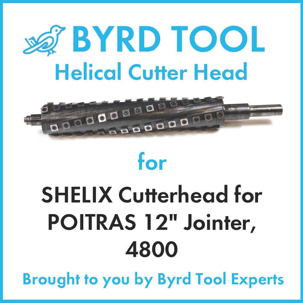 SHELIX Cutterhead for POITRAS 12″ Jointer, 4800