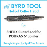 SHELIX Cutterhead for POITRAS 6″ Jointer
