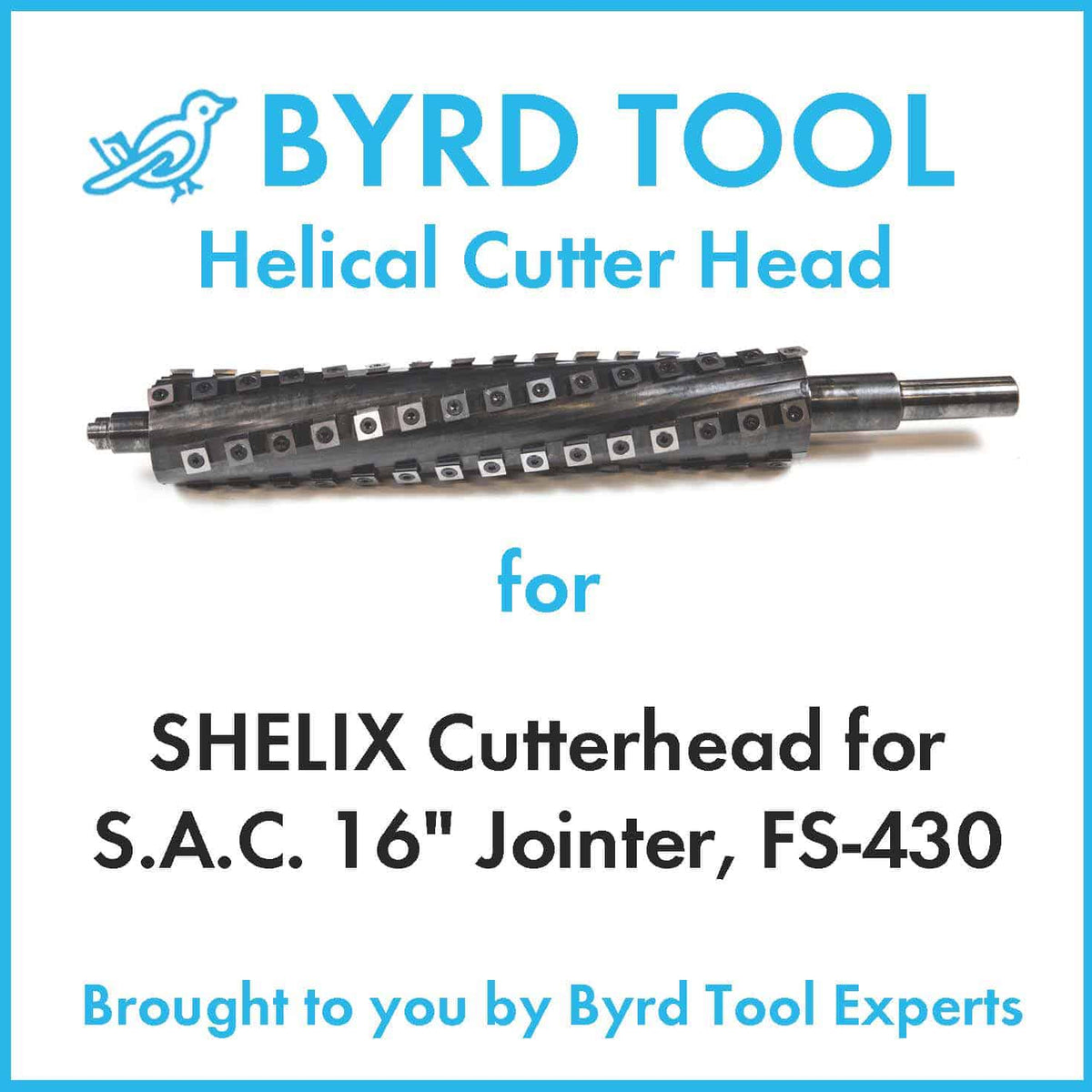 SHELIX Cutterhead for S.A.C. 16″ Jointer, FS-430