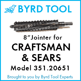 SHELIX Cutterhead for CRAFTSMAN (Sears) 8" Jointer Model 351.20651