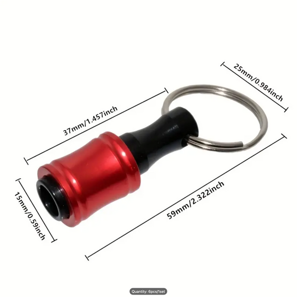 Swift Bits - 1/4" Quick Change Bit Holder Key Chain by BlueJay Tools