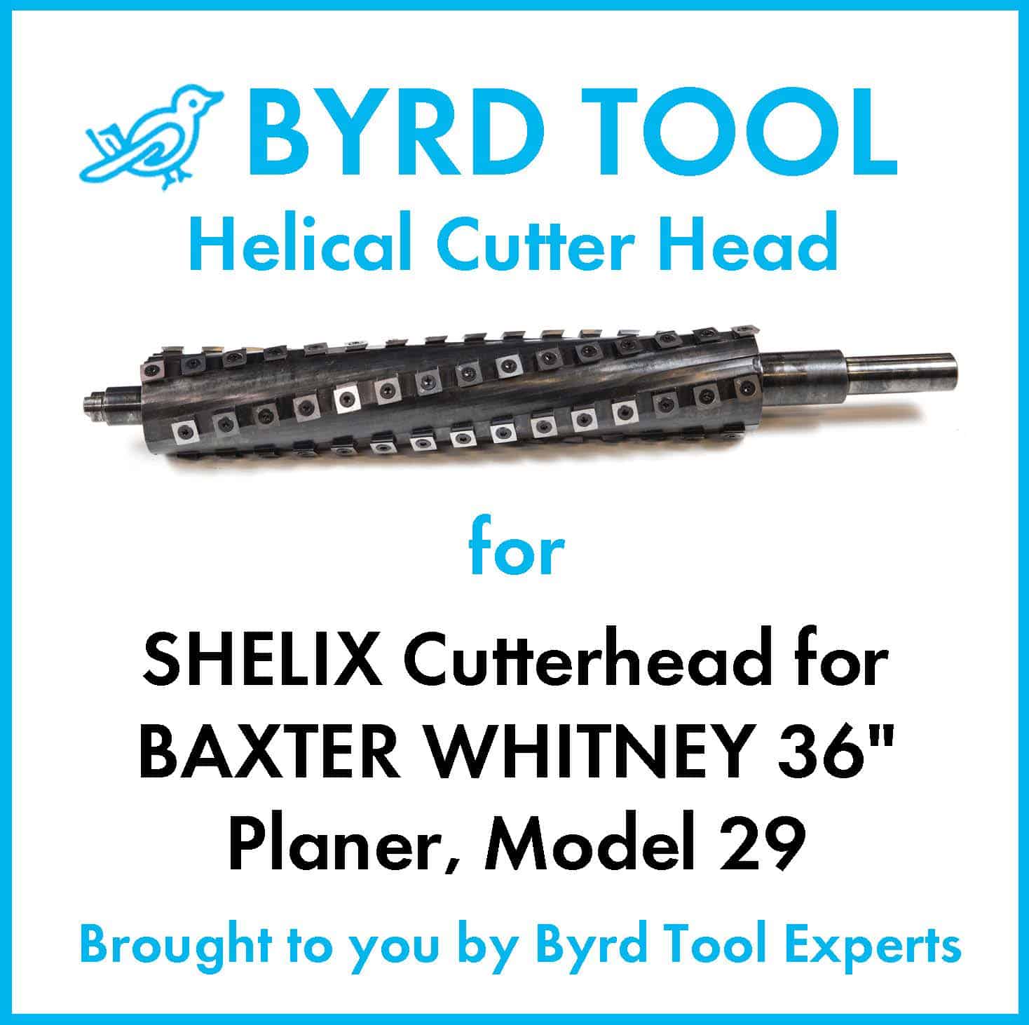 SHELIX Cutterhead for BAXTER WHITNEY 36