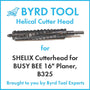 SHELIX Cutterhead for BUSY BEE 16" Planer