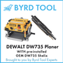 Dewalt_DW735_Planer_Shelix_preinstalled_OEM