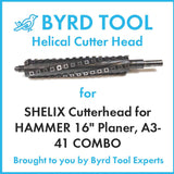 SHELIX Cutterhead for HAMMER 16