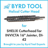 SHELIX Cutterhead for INVICTA 16″ Jointer, DI-42