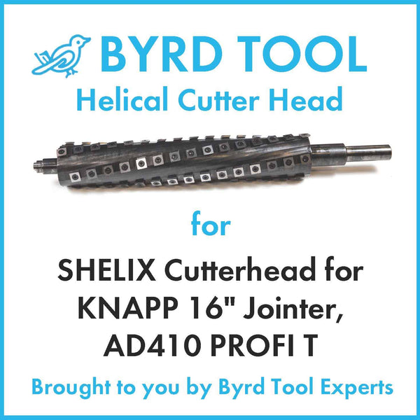 SHELIX Cutterhead for KNAPP 16″ Jointer, AD410 PROFI T