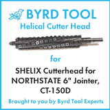 SHELIX Cutterhead for NORTHSTATE 6″ Jointer, CT-150D