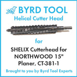 SHELIX Cutterhead for NORTHWOOD 15