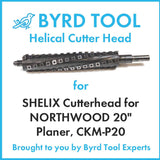 SHELIX Cutterhead for NORTHWOOD 20