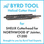SHELIX Cutterhead for NORTHWOOD 8″ Jointer, CT-200