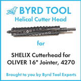 SHELIX Cutterhead for OLIVER 16″ Jointer, 4270