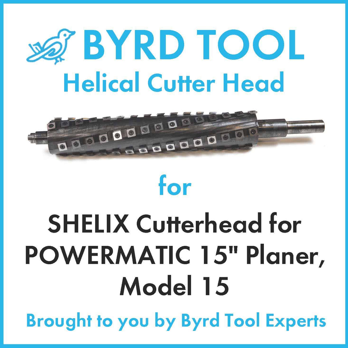 SHELIX Cutterhead for POWERMATIC 15″ Planer, Model 15