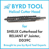 SHELIX Cutterhead for RELIANT 6″ Jointer, DD39C