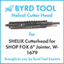 SHELIX Cutterhead for SHOP FOX 6″ Jointer, W-1679