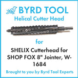 SHELIX Cutterhead for SHELIX for ACCURA 8” Jointer, Model 02008
