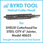 SHELIX Cutterhead for STEEL CITY 6″ Jointer, Model 40635