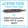 SHELIX Cutterhead for STEEL CITY 8″ Jointer, 40655