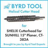 SHELIX Cutterhead for SUNHILL 15