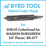 SHELIX Cutterhead for WADKIN BURSGREEN 24
