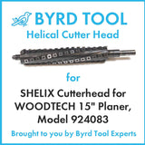 shelix cutter head for woodtech 15